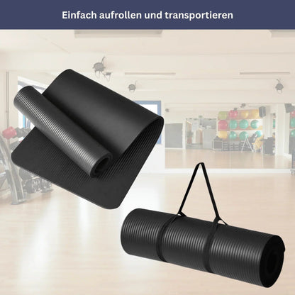 Premium Yoga-Matte mit Tragegurt
