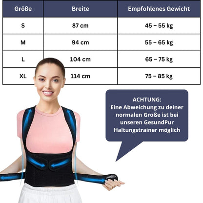 SpineGuard Pro Rückenstütze Gesamtansicht