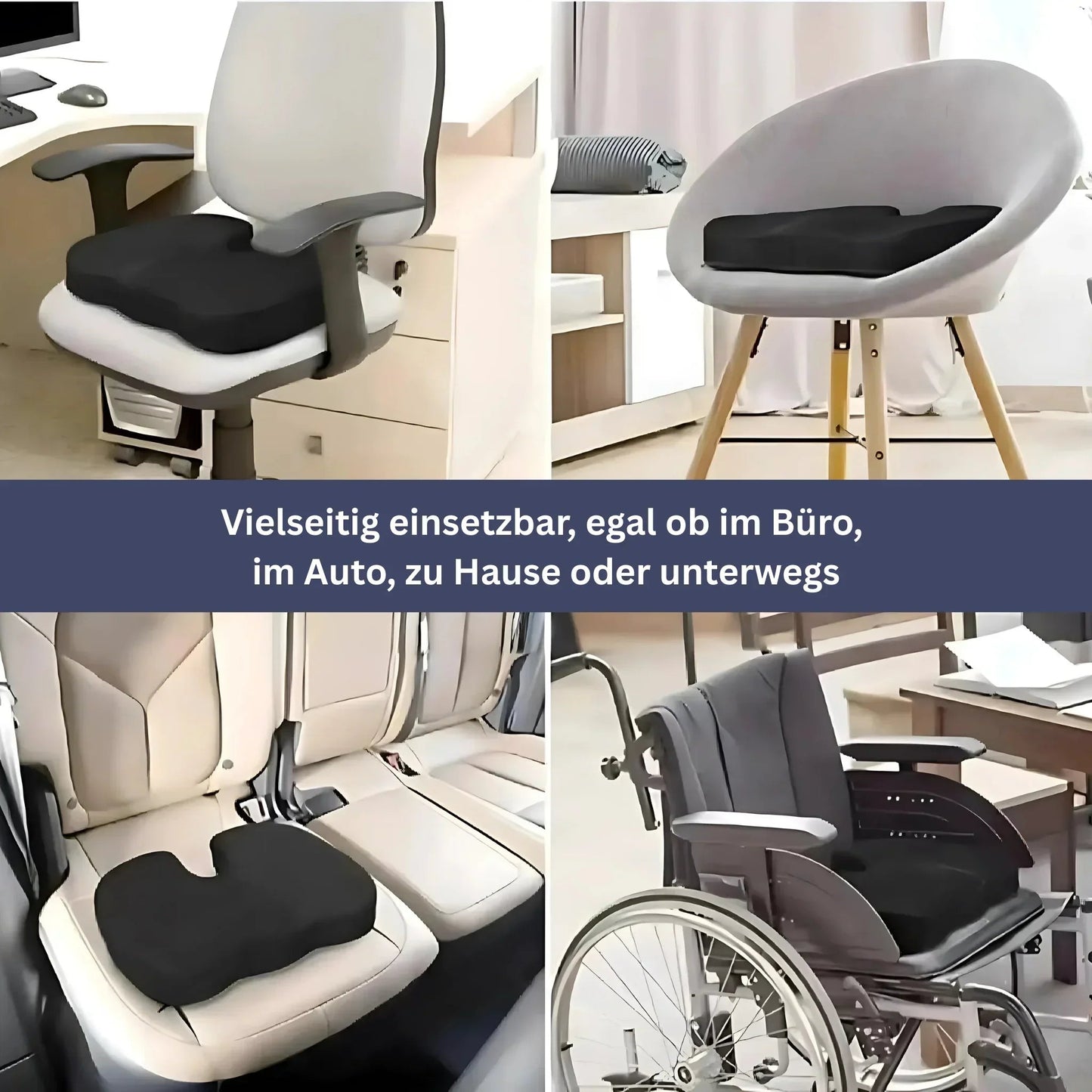 Ergonomisches Sitzkissen gegen Ischiasschmerzen