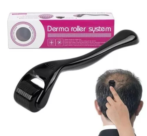 Beard Derma Roller – Titanium Microneedle Roller for Beard & Scalp