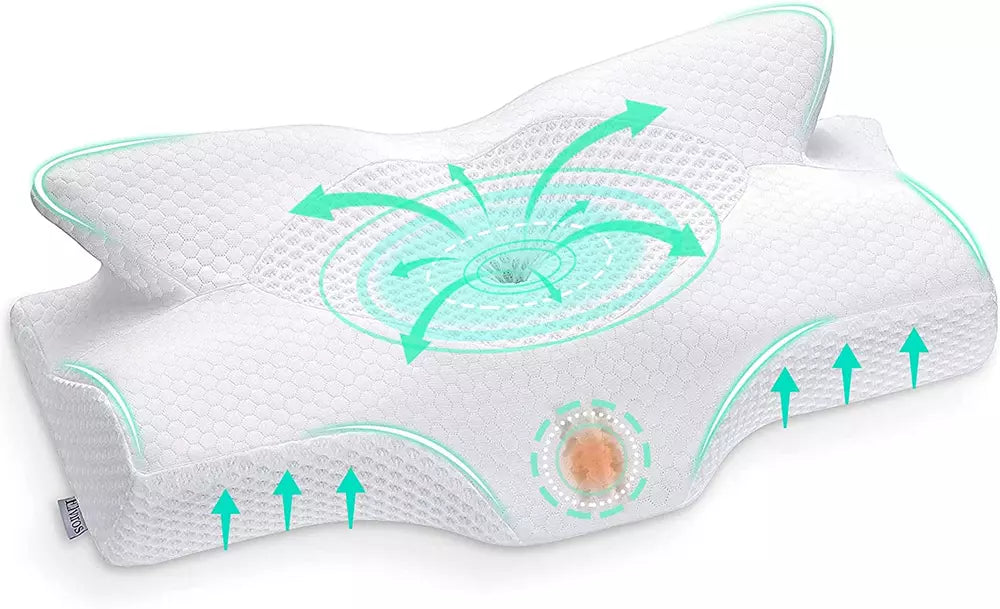 Butterfly Contour Memory Foam Pillow