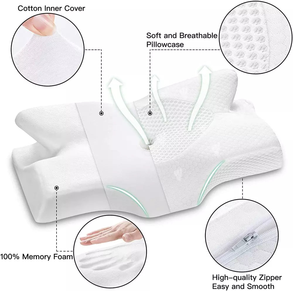 Butterfly Contour Memory Foam Pillow