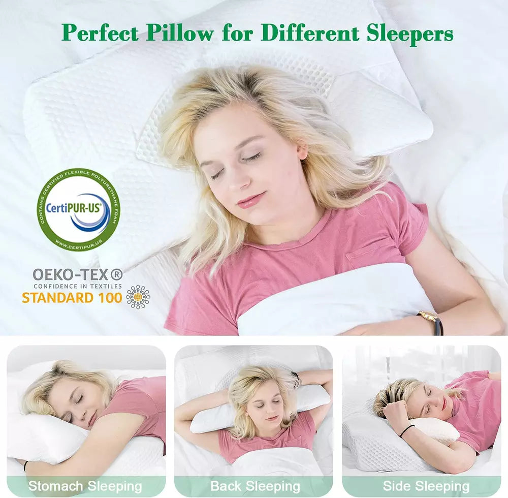 Butterfly Contour Memory Foam Pillow
