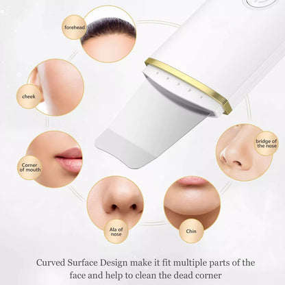 Ultrasonic Skin Scrubber Blackhead Remover – Deep Facial Cleansing & Exfoliation