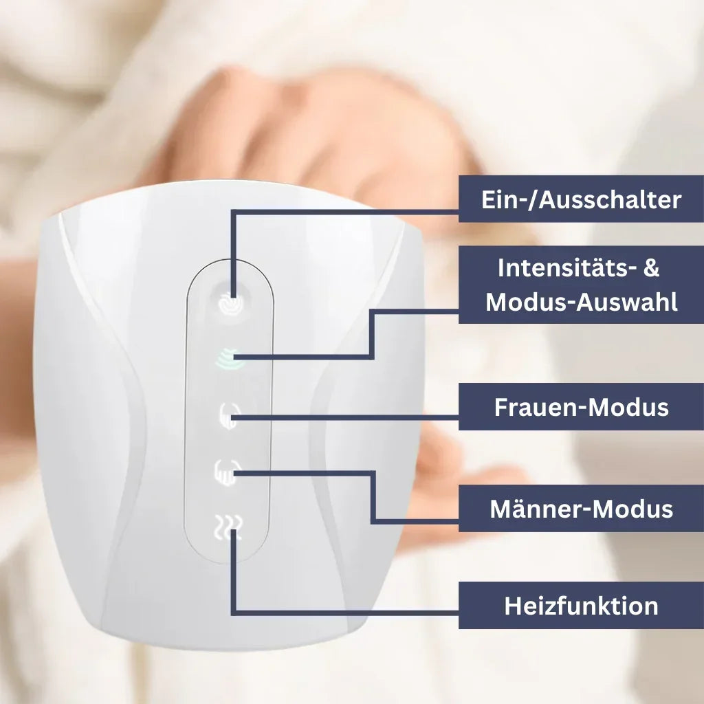 Handmassagegeraet fuer therapeutische Schmerzlinderung