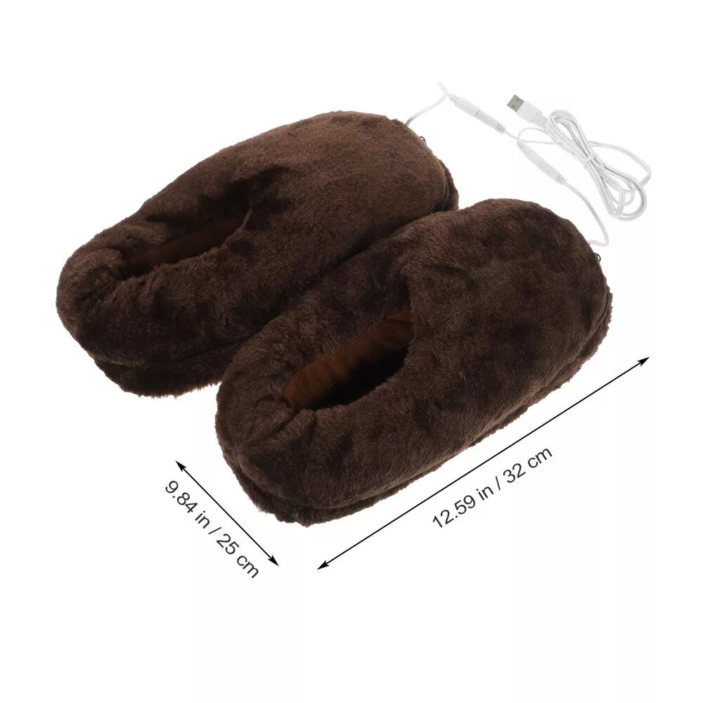 USB Heating Slippers – Ultra-Warm Plush Comfort for Cold Feet