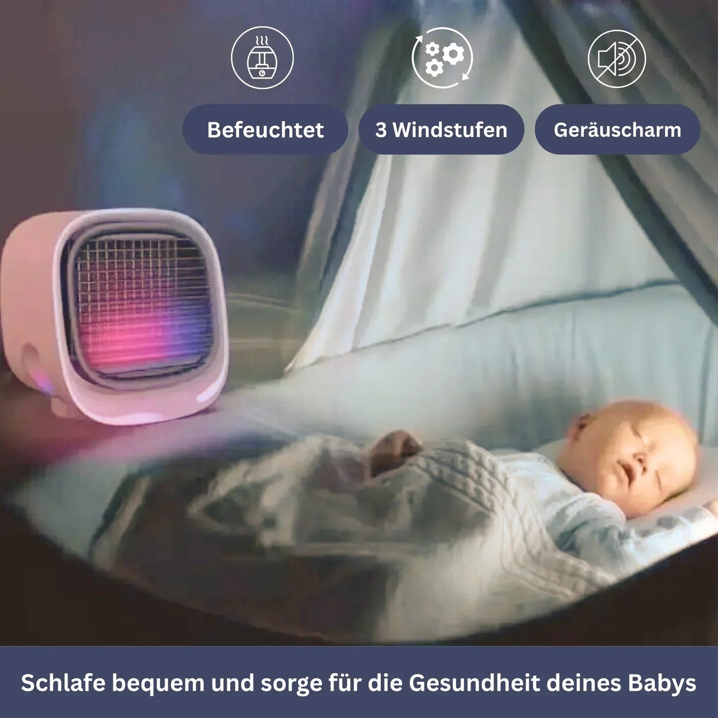 Kleiner Luftkühler mit USB-Anschluss