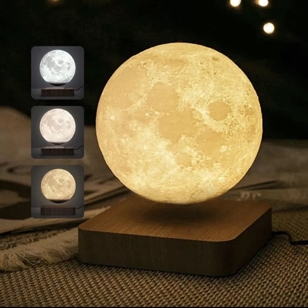 Levitating Moon Lamp – 3D Printed Floating Lunar Light with Adjustable Glow