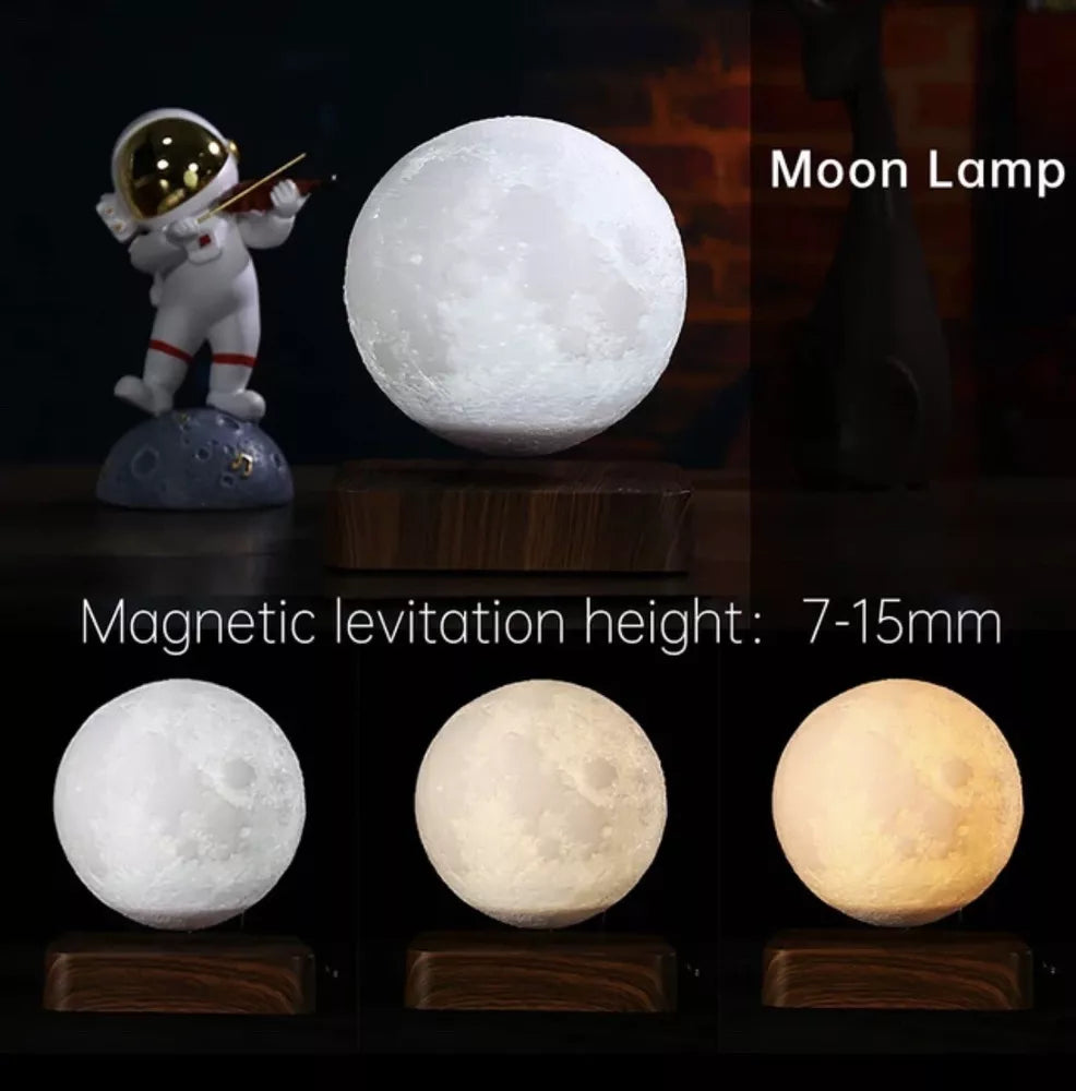 Levitating Moon Lamp – 3D Printed Floating Lunar Light with Adjustable Glow