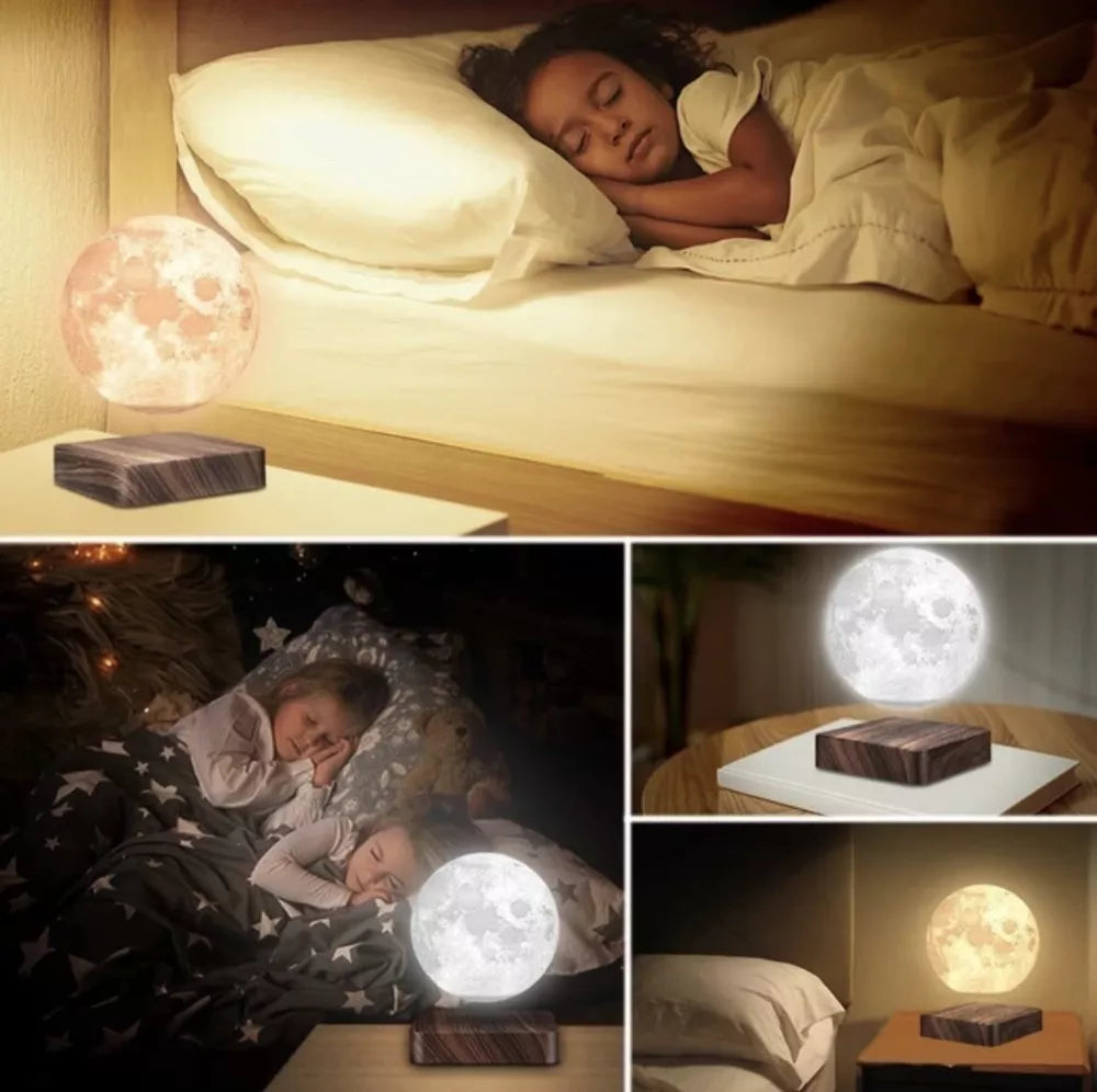 Levitating Moon Lamp – 3D Printed Floating Lunar Light with Adjustable Glow