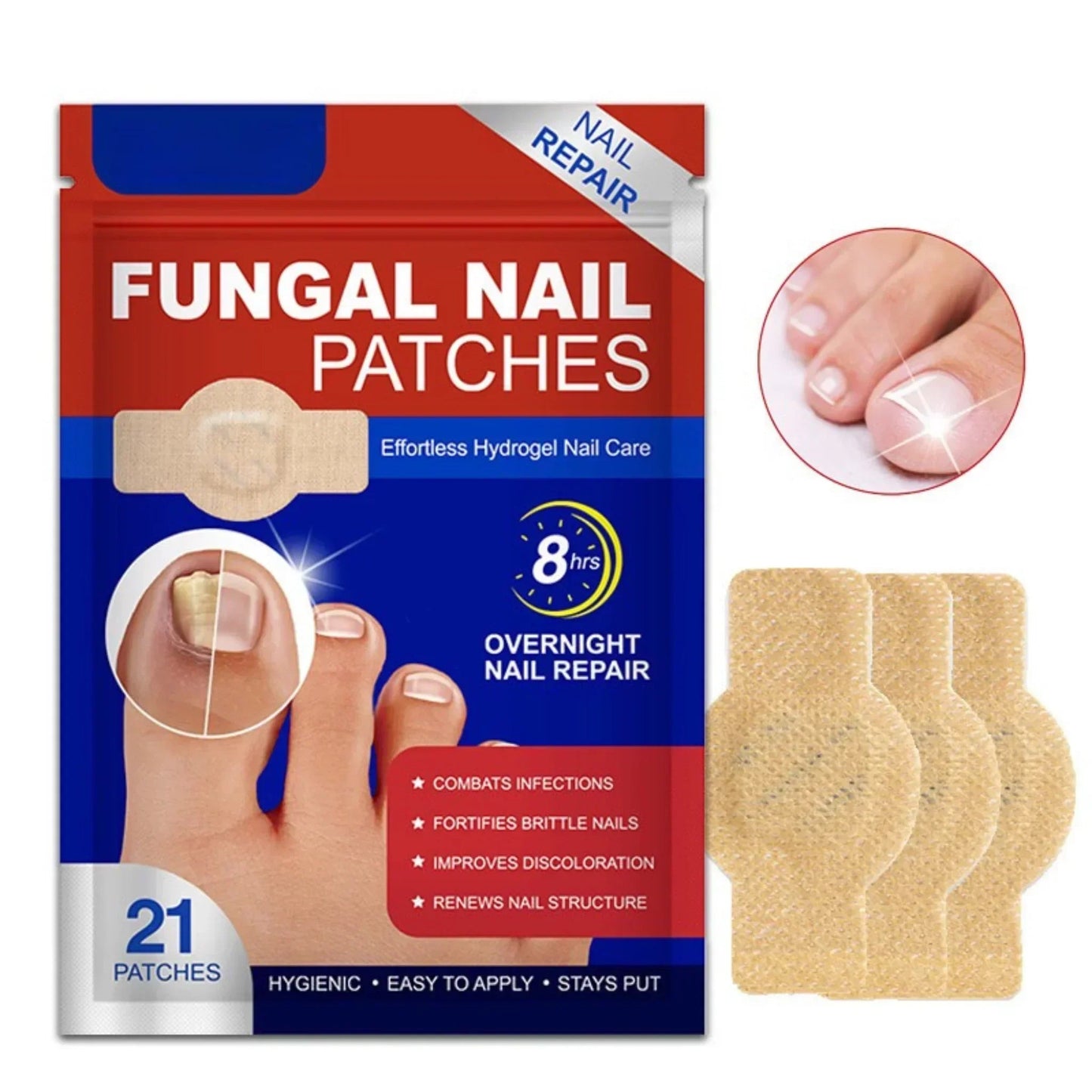 Nagelpflege Hydrogel-Patches