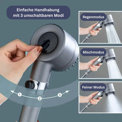 PowerStream Duschkopf – Hochdruck-Duschkopf mit Filterfunktion