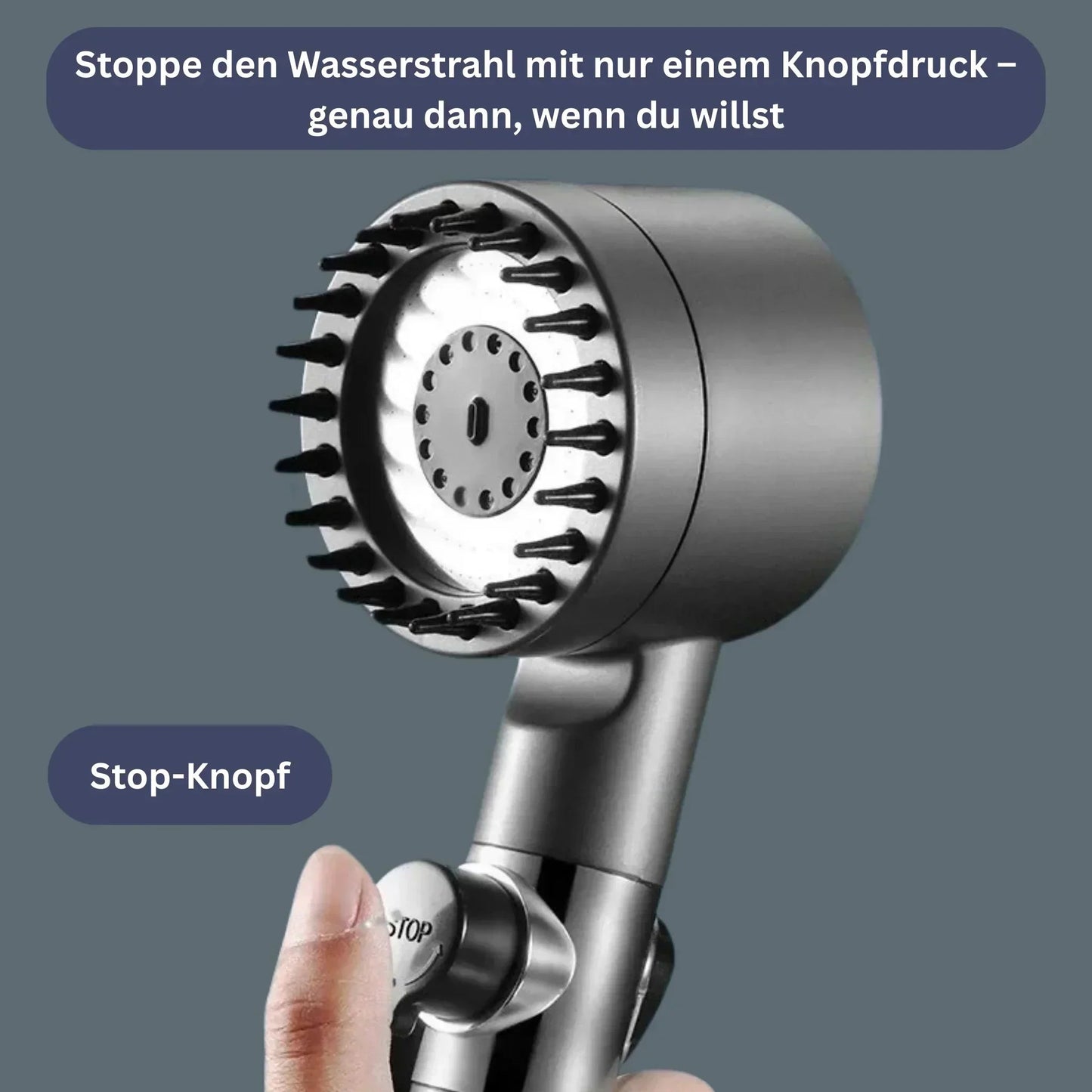 PowerStream Duschkopf – Hochdruck-Duschkopf mit Filterfunktion
