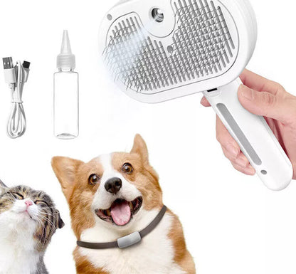 Cat & Dog Steam Brush – Easy Grooming & Fur Care