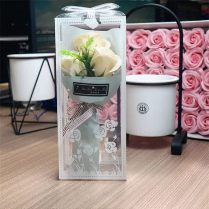 3 Heads Artificial Rose Bouquet