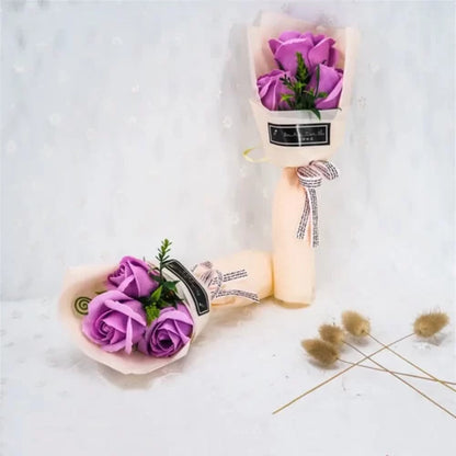 3 Heads Artificial Rose Bouquet