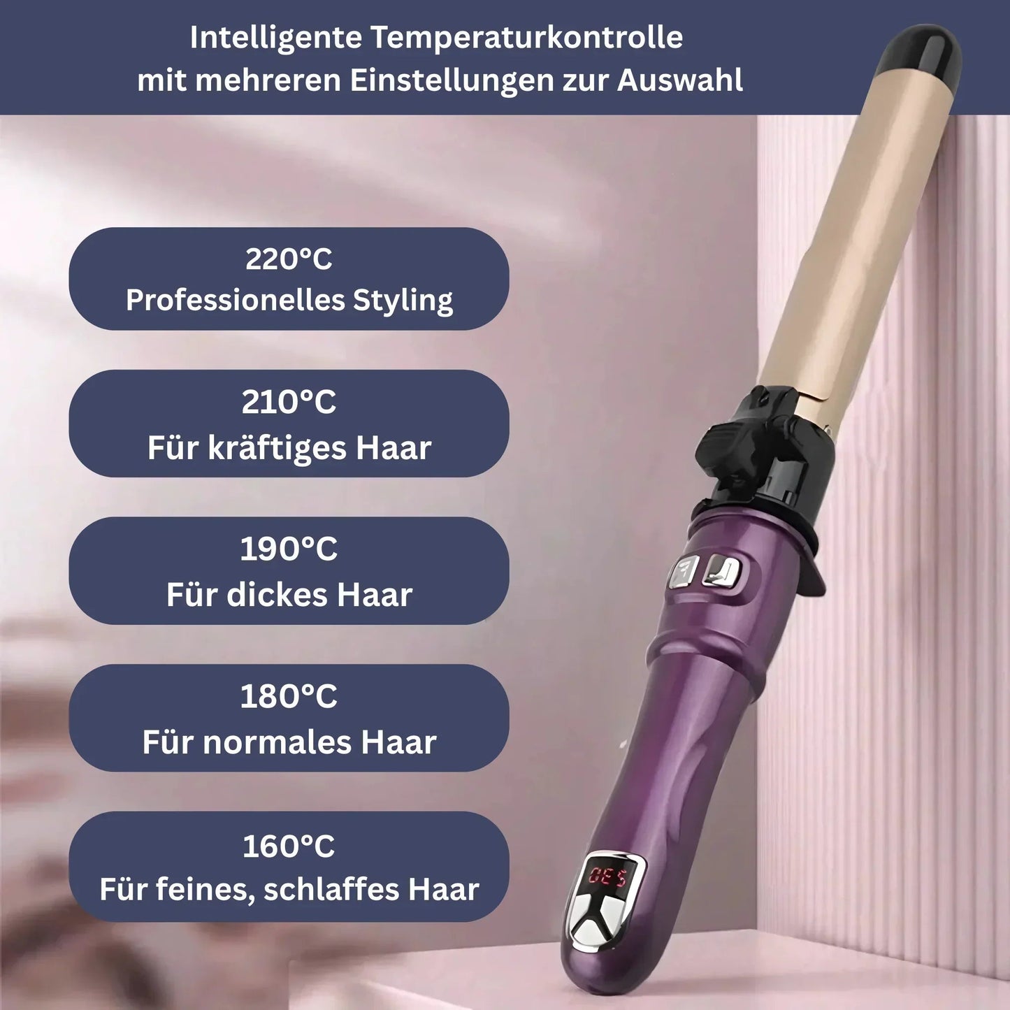 SilkWave One – Rotierender Keramik-Lockenstab