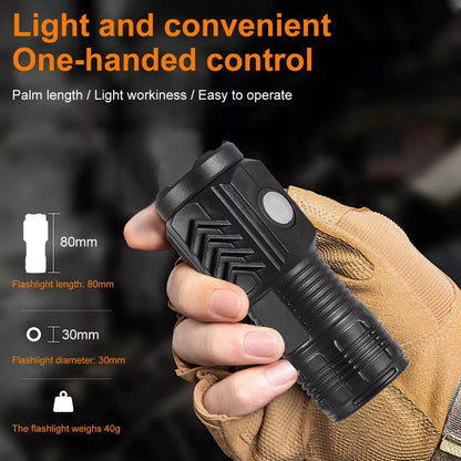 Three-Eyed Monster Mini Flash Super Power Flashlight