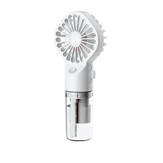Tragbarer Handventilator mit Wasserspray