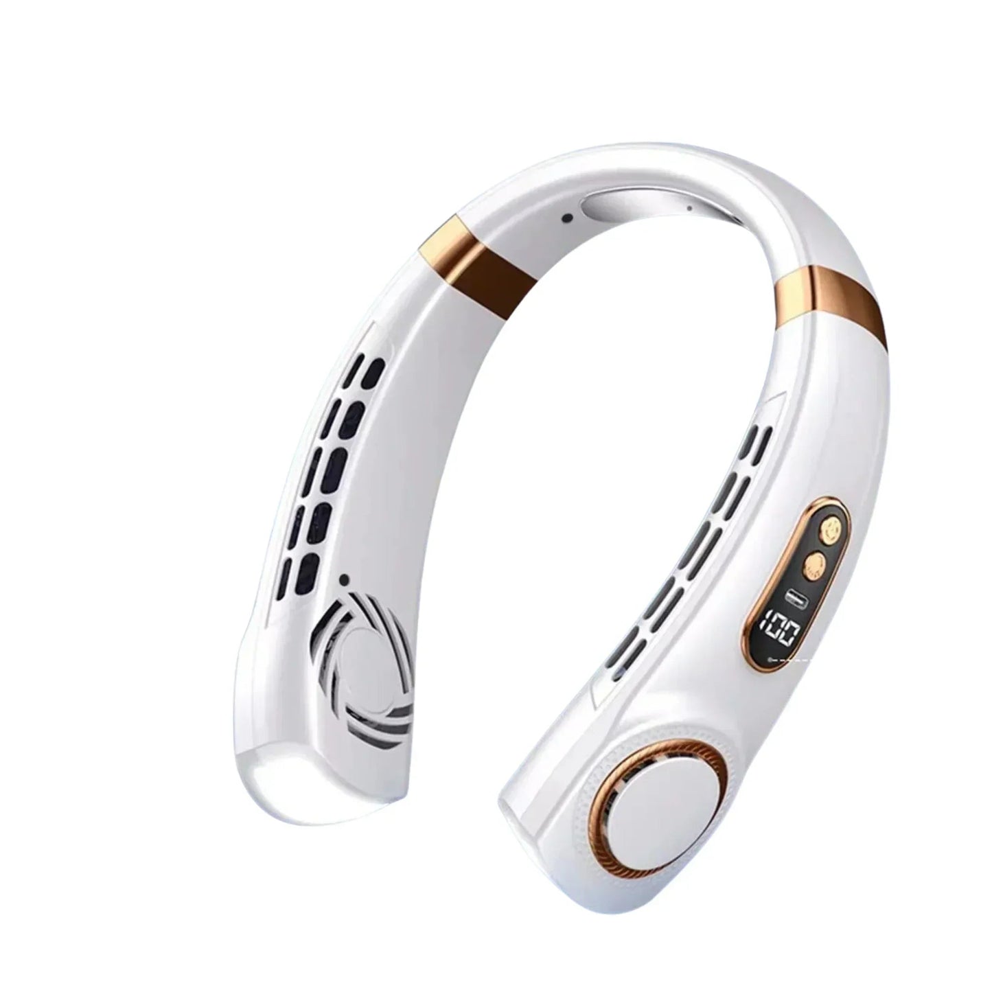 Tragbarer Nackenventilator mit LED-Kühlplatten