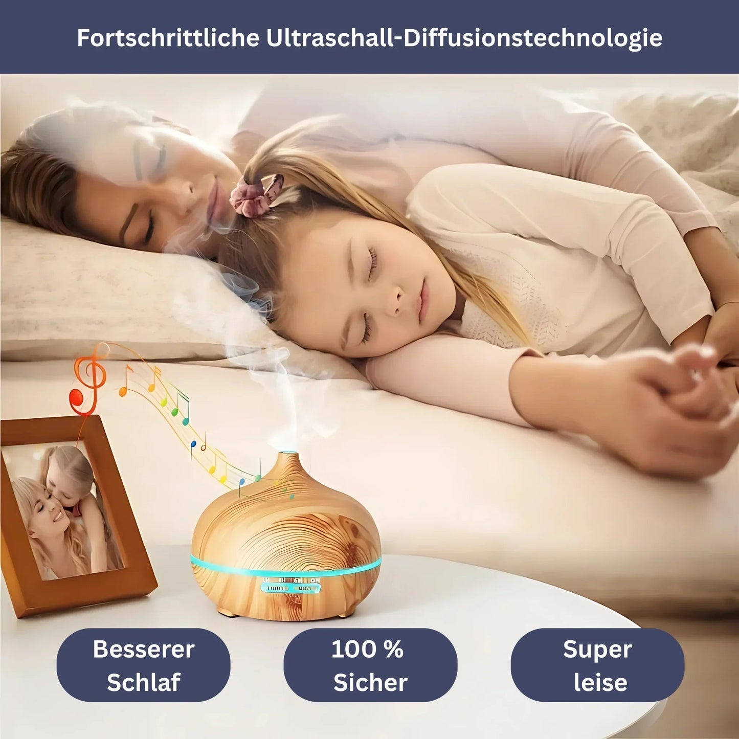 Ultraschall Luftbefeuchter mit Fernbedienung – Premium Raumbefeuchter