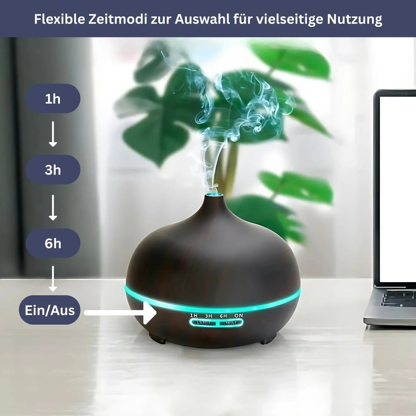 Ultraschall Luftbefeuchter mit Fernbedienung – Premium Raumbefeuchter