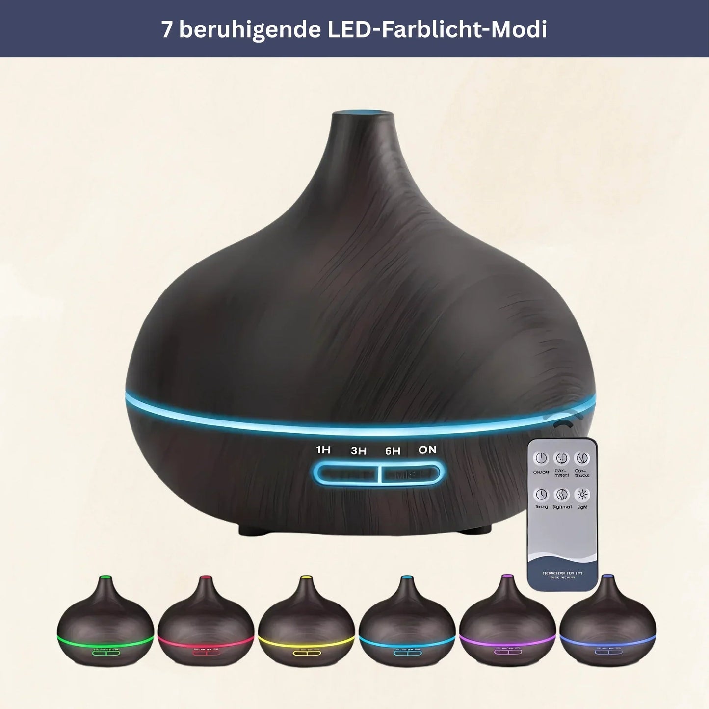 Ultraschall Luftbefeuchter mit Fernbedienung – Premium Raumbefeuchter
