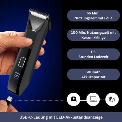 Wasserdichter Männertrimmer mit Dual-Klingen