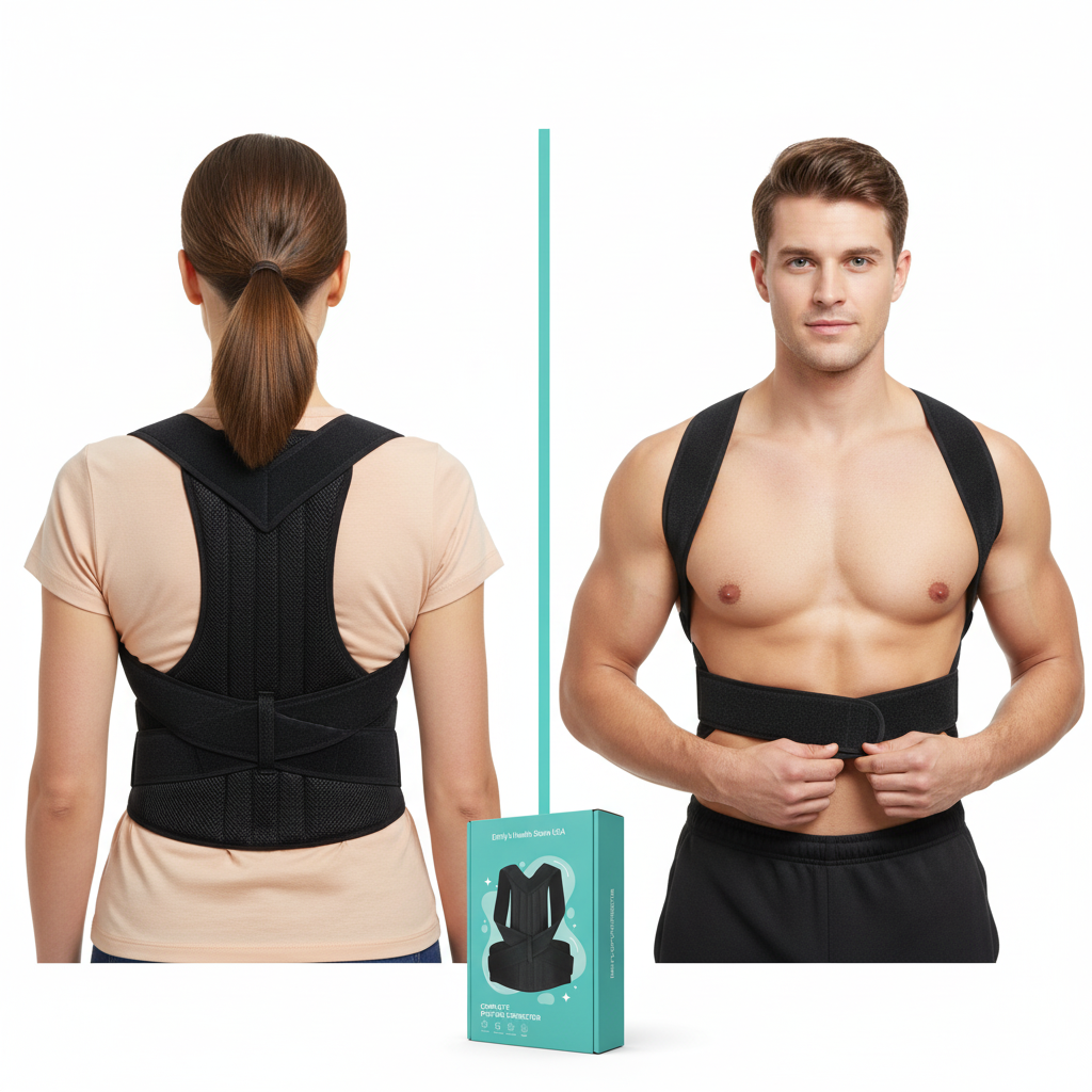 Back brace for scoliosis upper middle lower back pain copper stays