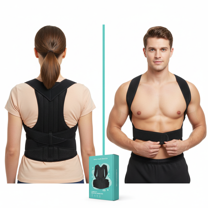 Back brace for scoliosis upper middle lower back pain copper stays