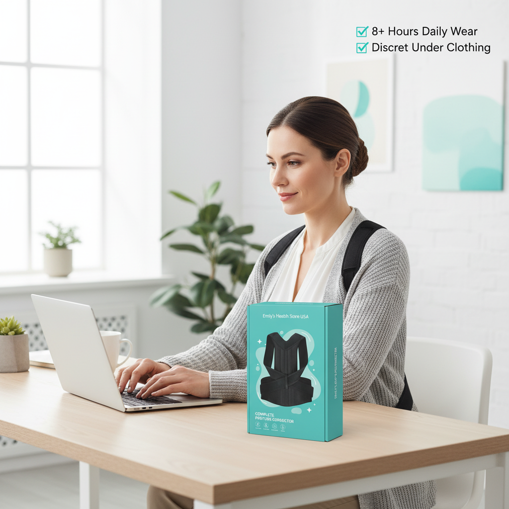 Copper infused back support posture corrector top rated