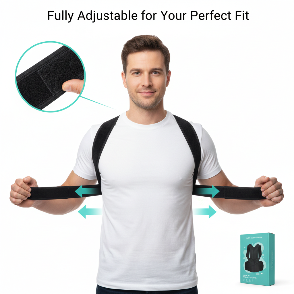 Brace for posture sitting at desk office work back pain