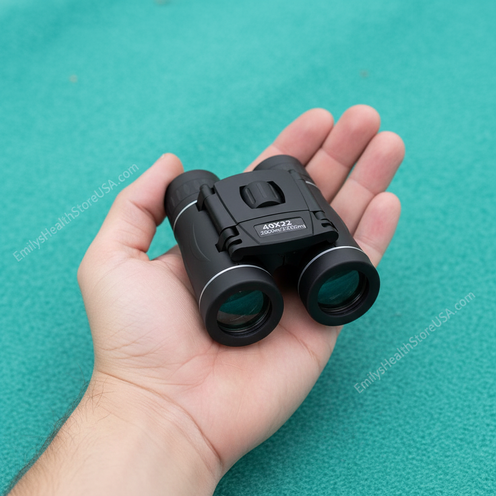 Most powerful small binoculars compact portable 40x22 high power mini binoculars travel size