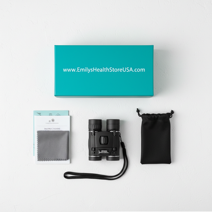 Military HD binoculars package contents carrying case lens cloth neck strap included