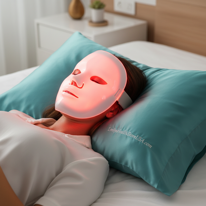 Red light therapy mask LED face mask anti aging collagen boost wrinkle reduction home use