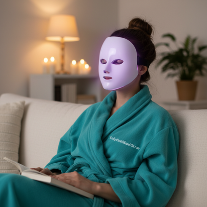 LED light therapy mask wireless rechargeable 7 color photon therapy relaxation spa quality
