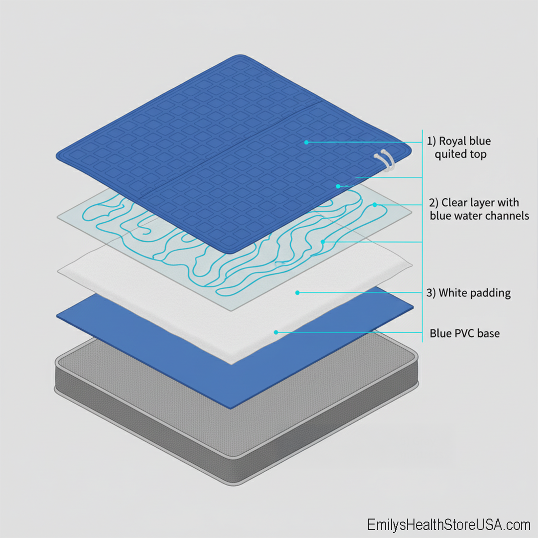 Water Cooling Mattress Pad - Bed Cooling System for Night Sweats
