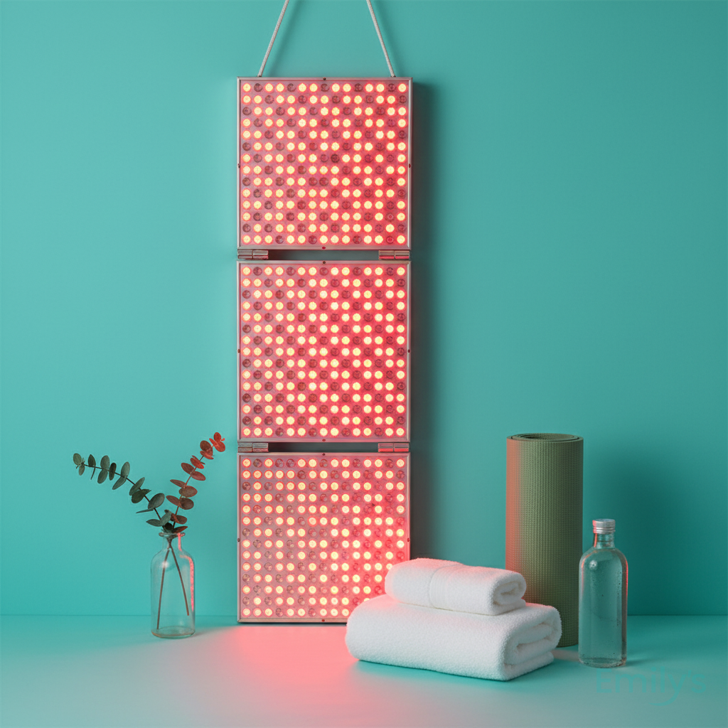 Professional LED red light therapy at home for pain management and wellness