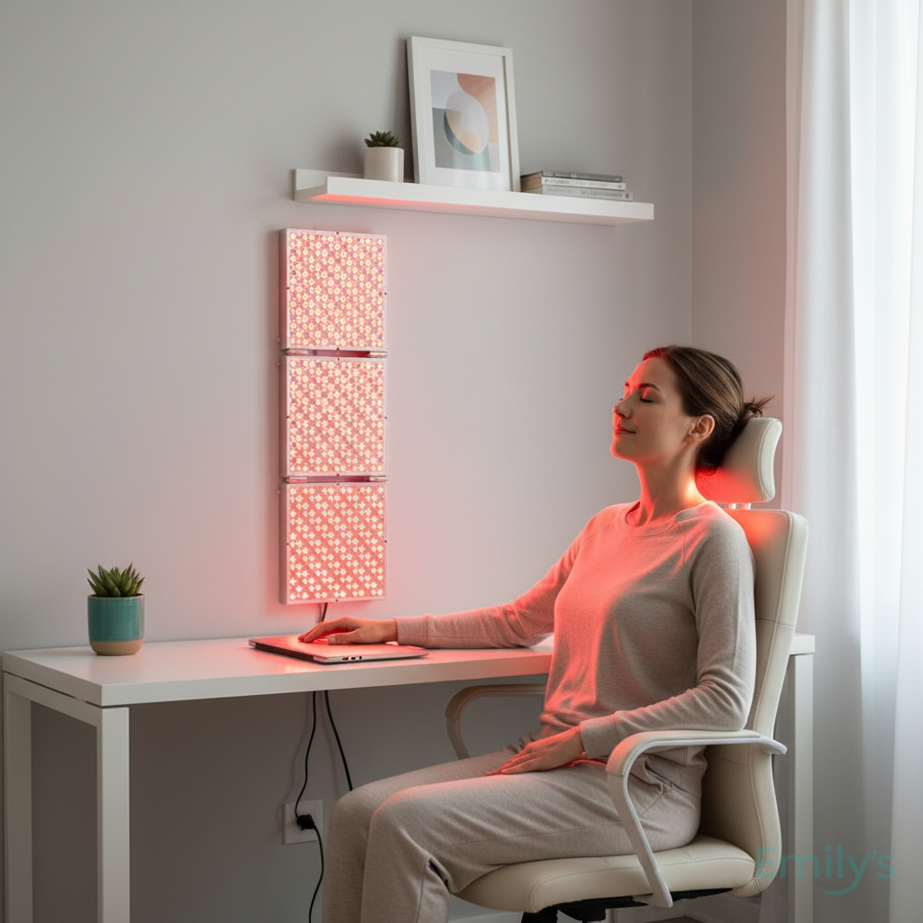 Home red light therapy system for full body pain relief and recovery