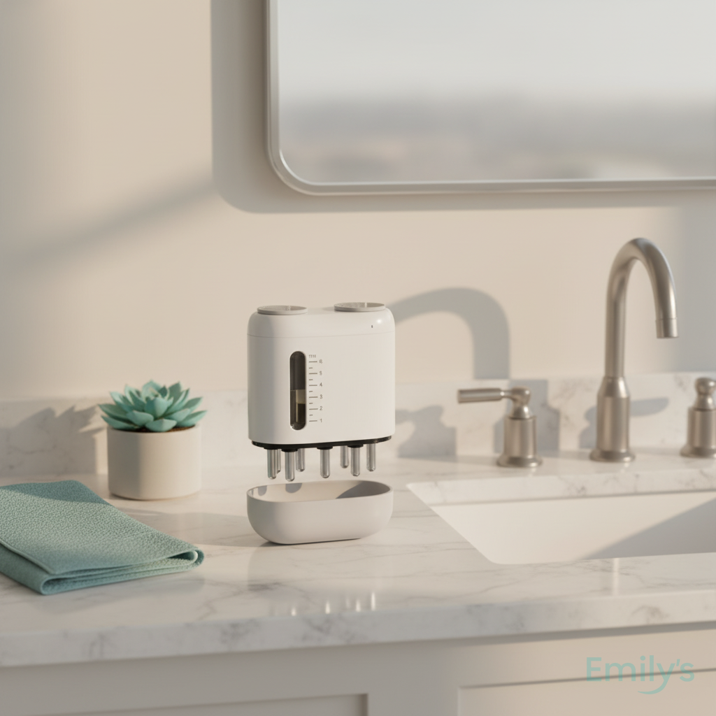 Waterproof head massager for shower use with shampoo and hair care products