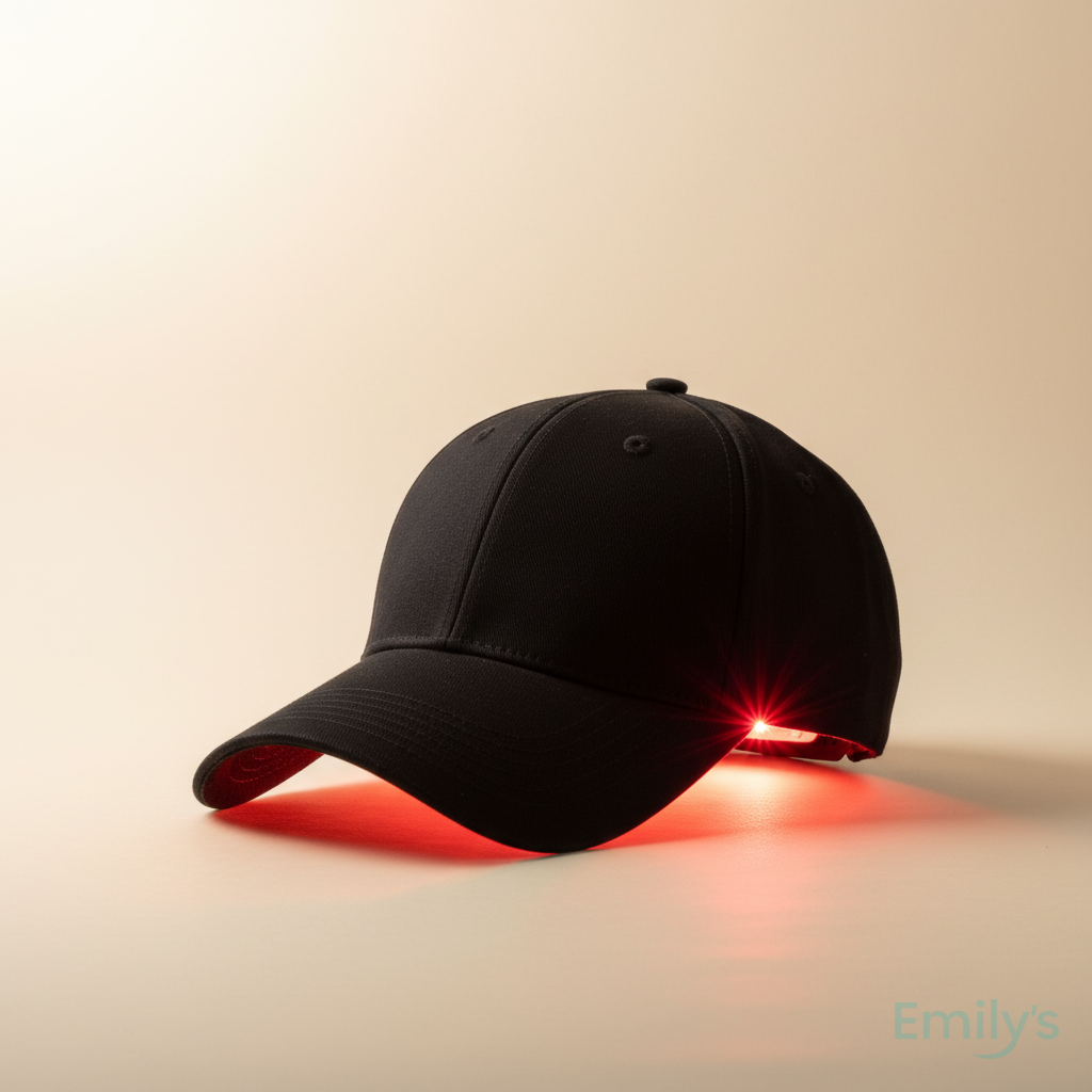 Red light therapy cap 650nm for hair loss treatment and natural regrowth