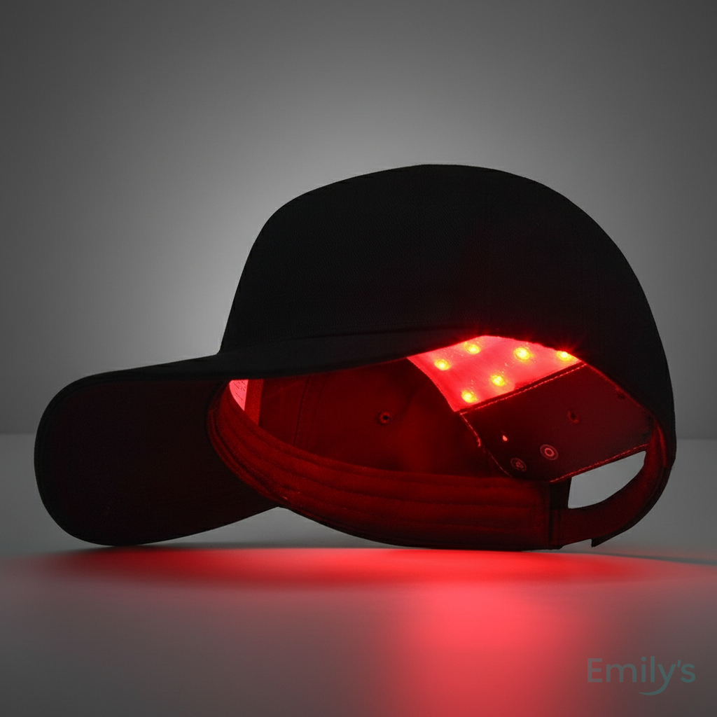 LED hair growth cap with clinical 650nm red light therapy technology