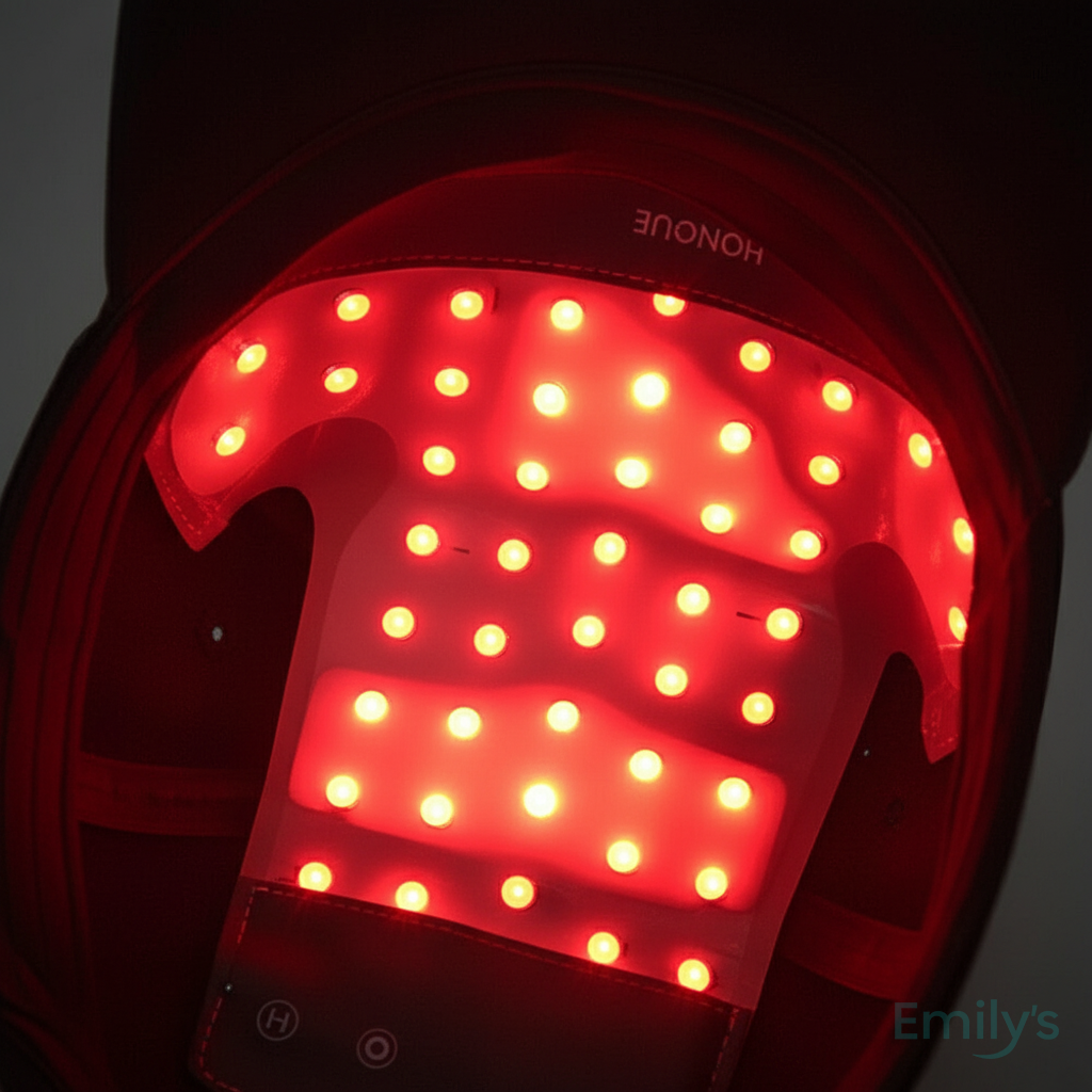 Professional LED hair therapy cap for scalp circulation and regrowth