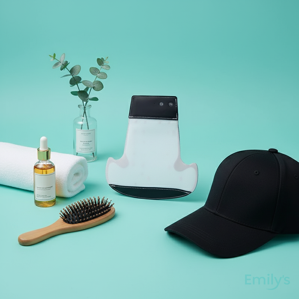 Comfortable neoprene red light therapy hat for daily hair treatment