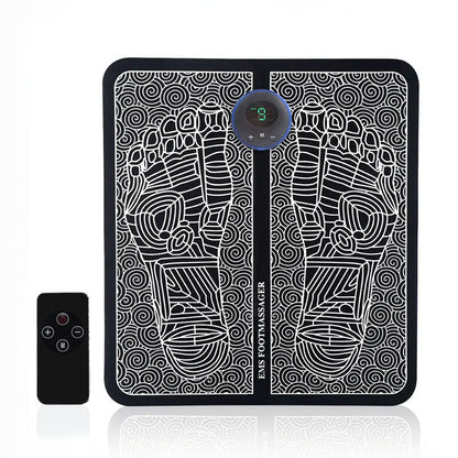 Electric foot massager EMS TENS therapy neuropathy diabetic circulation pain relief device mat pad