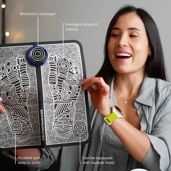 EMS TENS therapy electrical muscle stimulation foot pain relief circulation improvement how it works