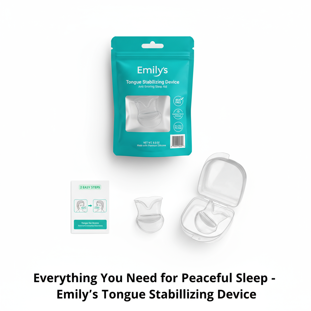 Breathing mouth guard tongue holder anti-snoring device