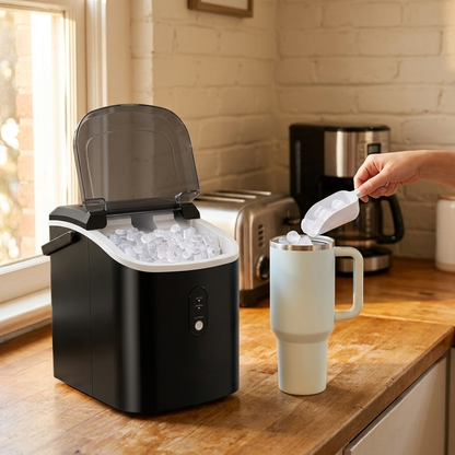 PebbleFrost - Countertop Nugget Ice Maker with Chewable Pellet Ice
