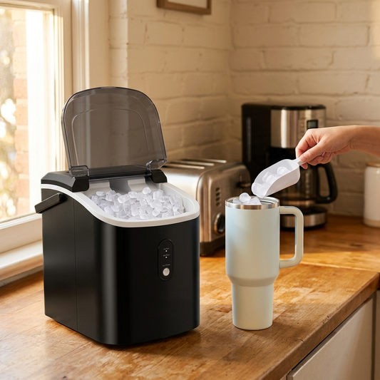 PebbleFrost - Countertop Nugget Ice Maker with Chewable Pellet Ice