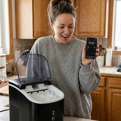 PebbleFrost - Countertop Nugget Ice Maker with Chewable Pellet Ice